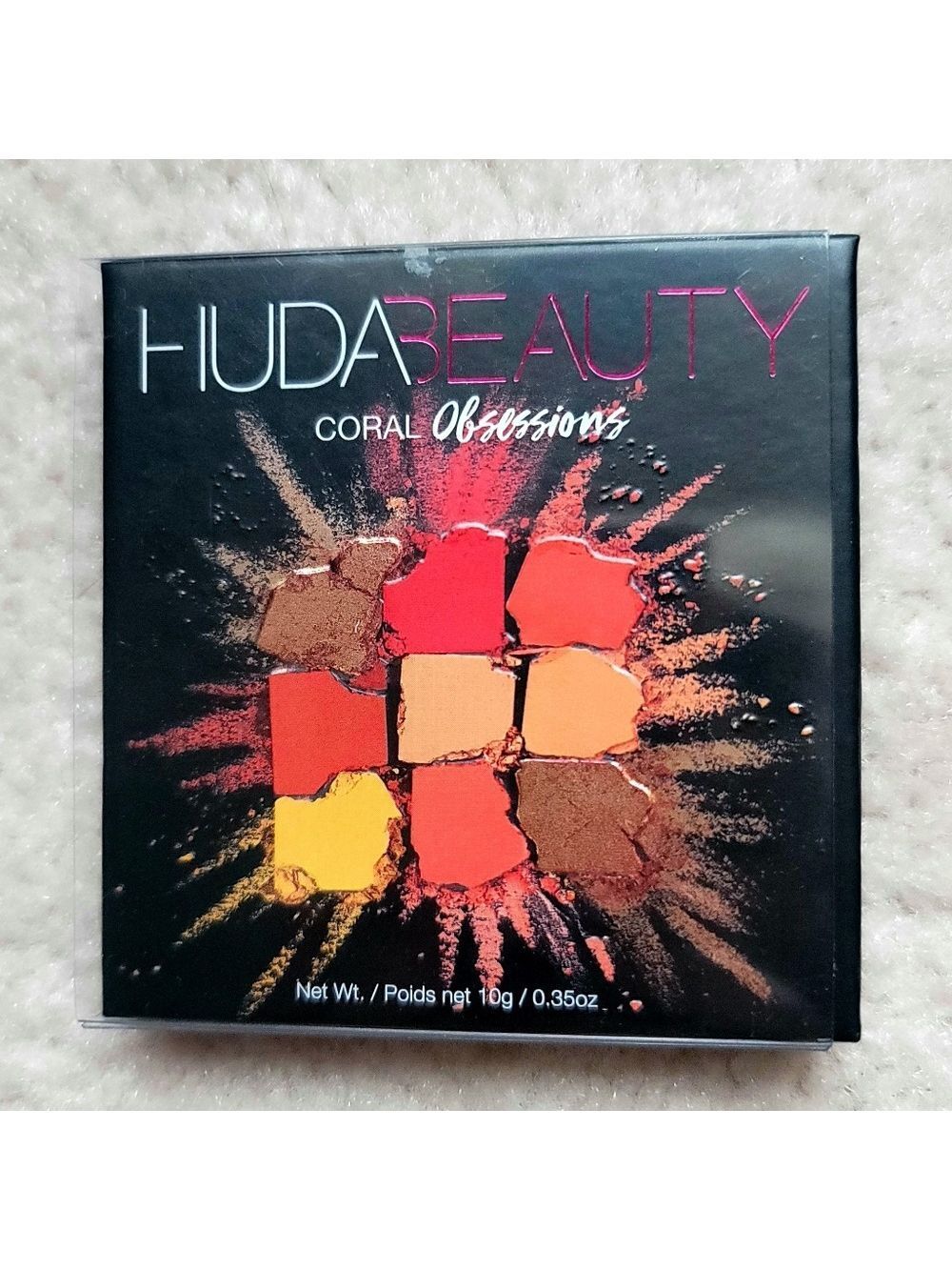 NEW Huda Beauty Coral Obsessions Eyeshadow Palette 0.35 oz